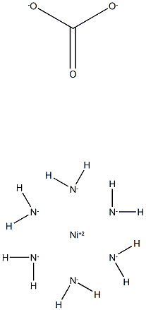 Nickel(2++), hexaammine-, (OC-6-11)-, carbonate (1:1) Struktur