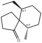 Spiro[4.5]decan-1-one, 6-ethyl-10-methyl-, (6R,10R)-rel- (9CI) Struktur