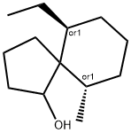 Spiro[4.5]decan-1-ol, 6-ethyl-10-methyl-, (6R,10R)-rel- (9CI) Struktur