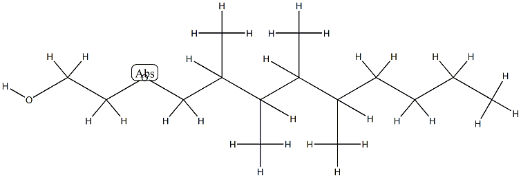 Poly(oxy-1,2-ethanediyl), .alpha.-(2,3,4,5-tetramethylnonyl)-.omega.-hydroxy- Struktur