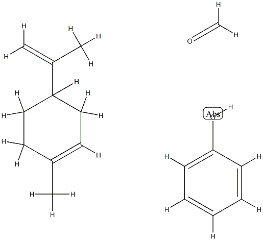 Formaldehyde, polymer with 1-methyl-4-(1-methylethenyl)cyclohexene and phenol Struktur