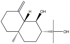 (1R,8aβ)-Decahydro-1β-hydroxy-α,α,4aα-trimethyl-8-methylene-2α-naphthalenemethanol Struktur