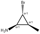 Cyclopropanamine, 2-bromo-3-methyl-, (1R,2R,3S)-rel- (9CI) Struktur