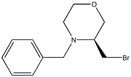 Morpholine, 3-(broMoMethyl)-4-(phenylMethyl)-, (3S)- Struktur