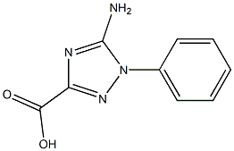 1H-1,2,4-Triazole-3-carboxylicacid,5-amino-1-phenyl-(9CI) Struktur