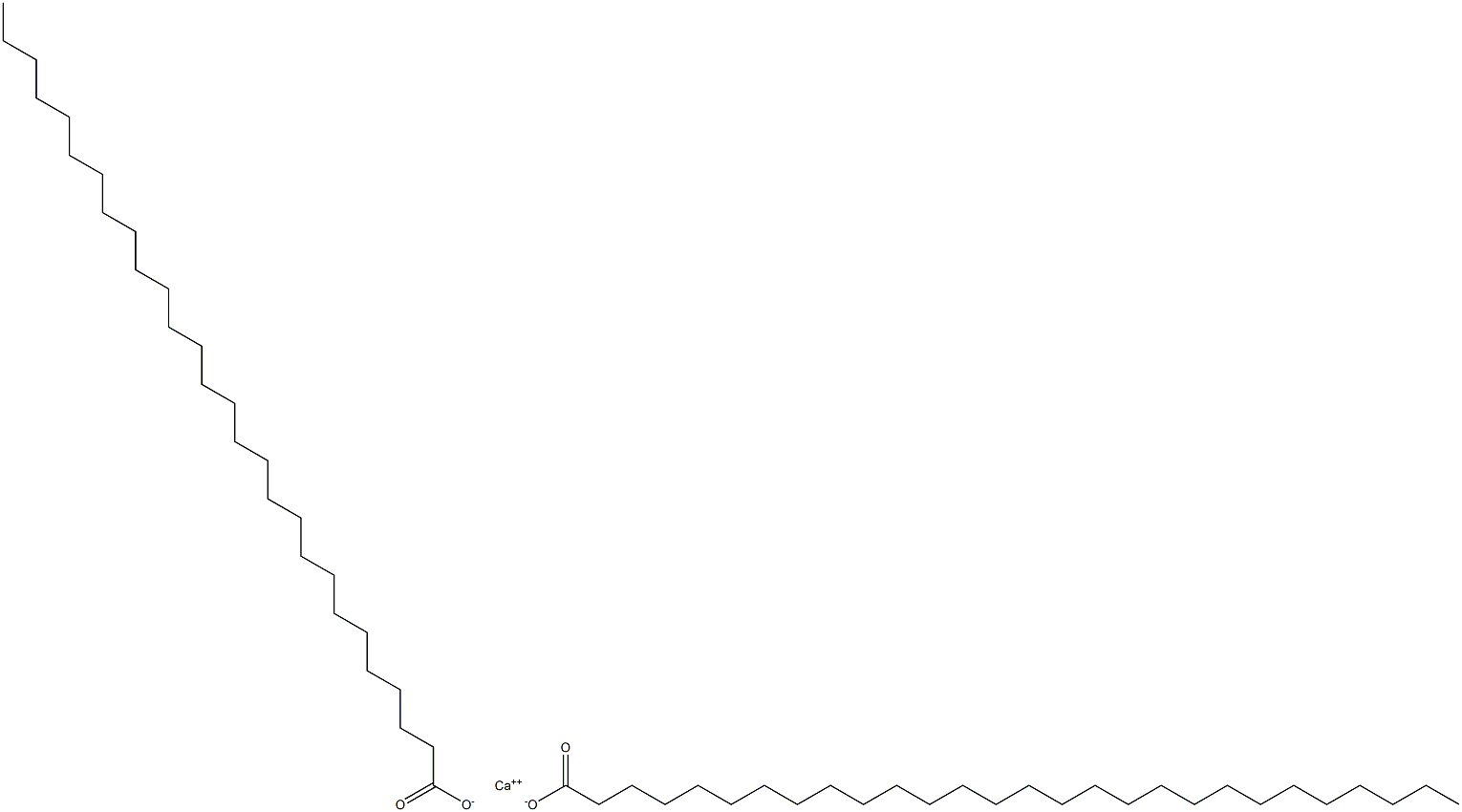 Fatty acids, montan-wax, calcium salts  Struktur