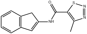 1,2,3-Thiadiazole-5-carboxamide,N-1H-inden-2-yl-4-methyl-(9CI) Struktur