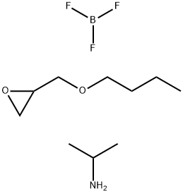 2-Propanamine, compd. with boron trifluoride, reaction products with Bu glycidyl ether Struktur