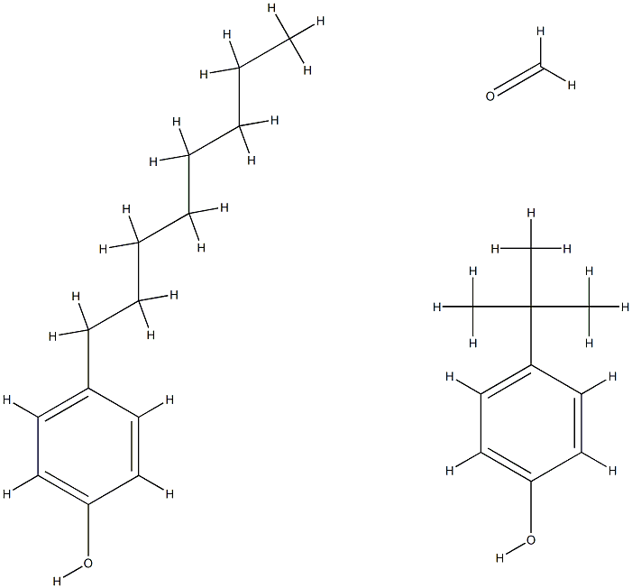 Formaldehyde,polymer with 4-(1,1-dimethylethyl)phenol and 4-octylphenol Struktur