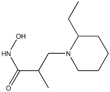 1-Piperidinepropanamide,2-ethyl-N-hydroxy-alpha-methyl-(9CI) Struktur