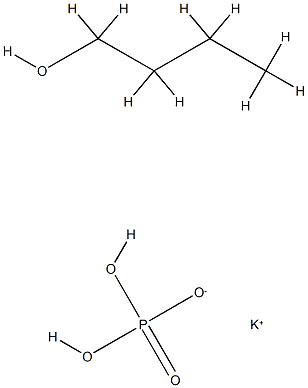 potassium, butan-1-ol, dihydroxy-oxido-oxo-phosphorane Struktur