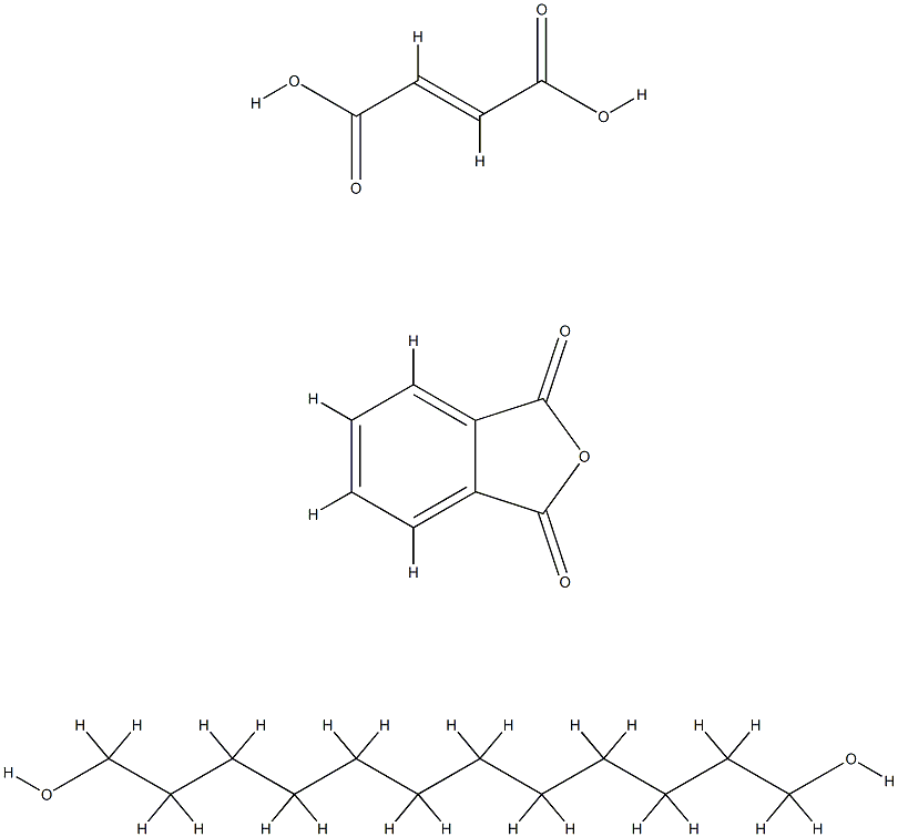 Phthalic anhydride,fumaric acid,tricyclodecanedimethanol polymer Struktur