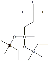 VINYL TERMINATED TRIFLUOROPROPYLMETHYLSILOXANE, DIMETHYLSILOXANE COPOLYMER Struktur