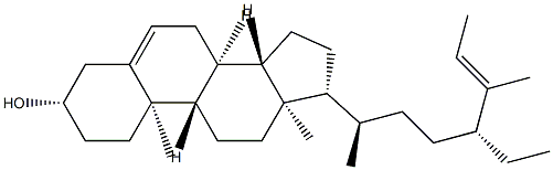 25-[(E)-Ethylidene]-27-norstigmast-5-en-3β-ol Struktur