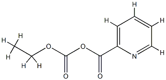 2-Pyridinecarboxylicacid,anhydridewithethylhydrogencarbonate(9CI) Struktur