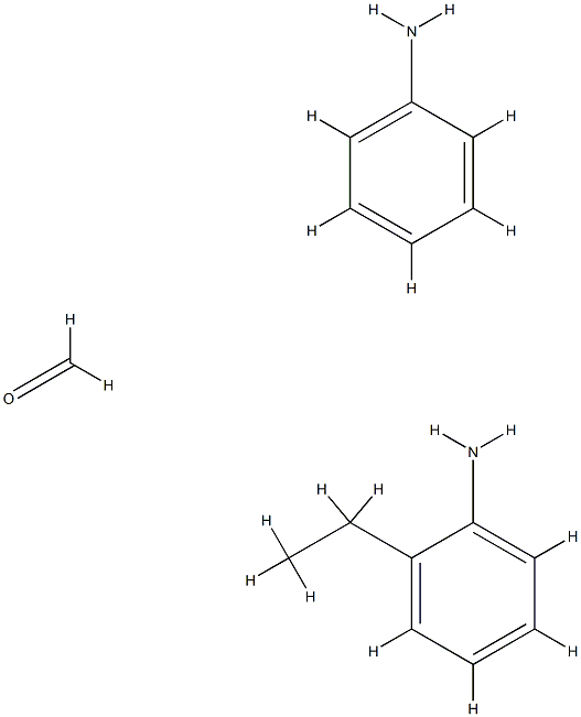 Formaldehyde, polymer with benzenamine and 2-ethylbenzenamine Struktur