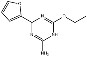 1,3,5-Triazin-2-amine,6-ethoxy-4-(2-furanyl)-1,4-dihydro-(9CI) Struktur