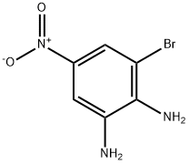 3-Bromo-5-nitrobenzene-1,2-diamine  Struktur