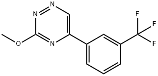 3-Methoxy-5-(α,α,α-trifluoro-m-tolyl)-1,2,4-triazine Struktur