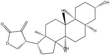 22-methylene-20,22-dihydrodigitoxigenin Struktur