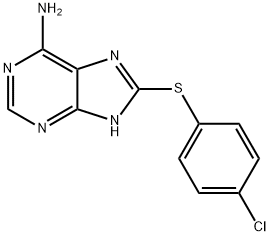 8-(4-Chlorophenylthio)adenine Struktur