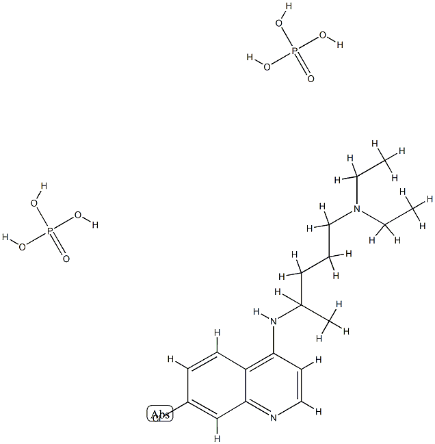 Chloroquine diphosphate Struktur