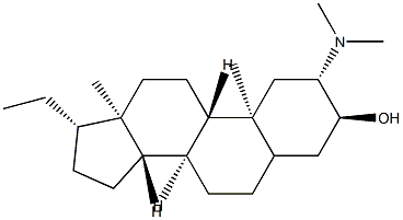 2β-(Dimethylamino)pregnan-3α-ol Struktur