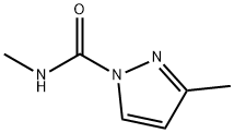 1H-Pyrazole-1-carboxamide,N,3-dimethyl-(9CI) Struktur