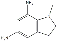 1H-Indole-5,7-diamine,2,3-dihydro-1-methyl-(9CI) Struktur