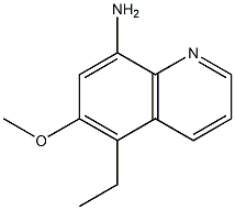 8-Quinolinamine,5-ethyl-6-methoxy-(9CI) Struktur