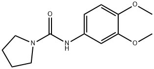 1-Pyrrolidinecarboxamide,N-(3,4-dimethoxyphenyl)-(9CI) Struktur