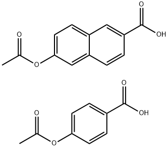 POLY(4-HYDROXYBENZOIC ACID-CO-6-HYDROXY-2-NAPHTHOIC ACID) Struktur