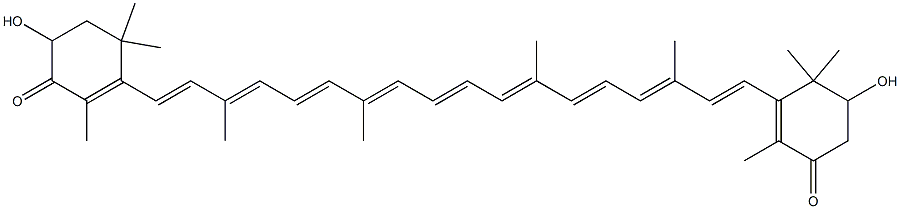 2,3'-Dihydroxy-β,β-carotene-4,4'-dione Struktur