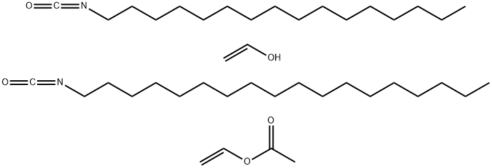 Acetic acid ethenyl ester, polymer with ethenol, reaction products with 1-isocyanatohexadecane and 1-isocyanatooctadecane Struktur