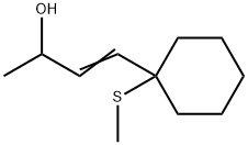 3-Buten-2-ol,4-[1-(methylthio)cyclohexyl]-(9CI) Struktur