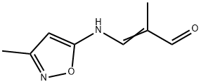 2-Propenal,2-methyl-3-[(3-methyl-5-isoxazolyl)amino]-(9CI) Struktur