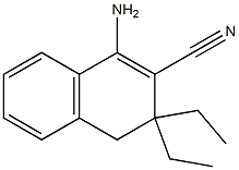 2-Naphthalenecarbonitrile,1-amino-3,3-diethyl-3,4-dihydro-(9CI) Struktur