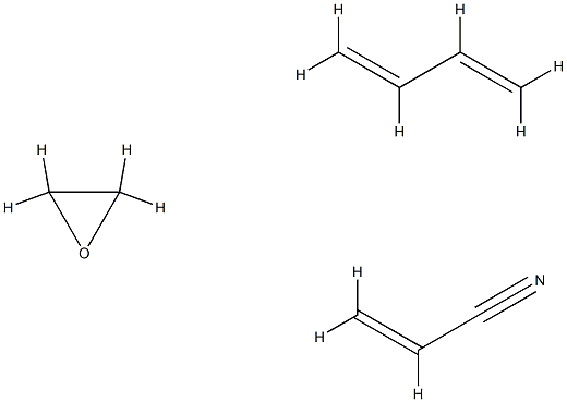 2-Propenenitrile, polymer with 1,3-butadiene, 3-carboxy-1-cyano-1-methylpropyl-terminated, ethoxylated Struktur