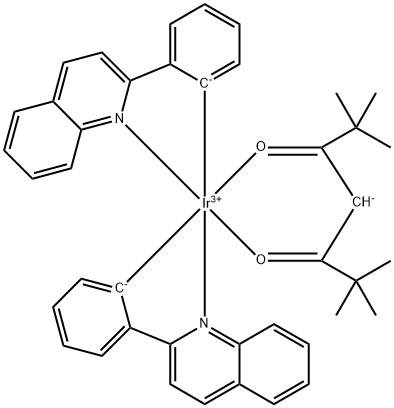 Ir(dpM)PQ2 , Bis(2-phenylquinoline)(2,2,6,6-tetraMethylhepta Structure