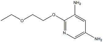 3,5-Pyridinediamine,2-(2-ethoxyethoxy)-(9CI) Struktur