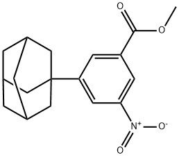 3-Nitro-5-(tricyclo[3.3.1.13,7]decan-1-yl)benzoic acid methyl ester Struktur