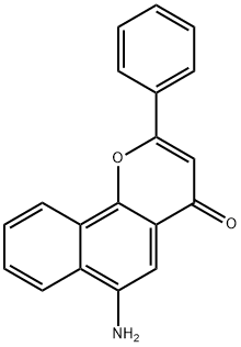 4H-Naphtho[1,2-b]pyran-4-one,6-amino-2-phenyl-(9CI) Struktur