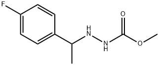 3-(p-Fluoro-α-methylbenzyl)carbazic acid methyl ester Struktur