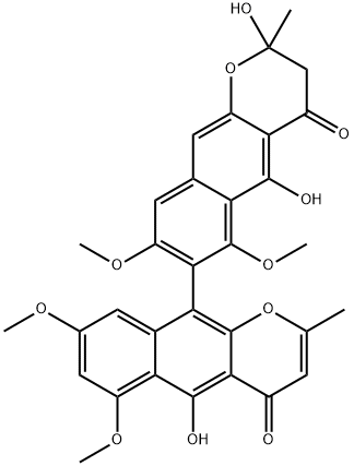 2,3-Dihydro-2-hydroxyaurasperone A Struktur