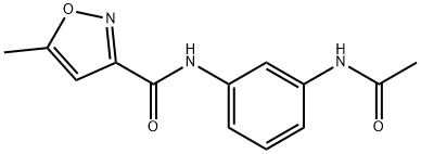 3-Isoxazolecarboxamide,N-[3-(acetylamino)phenyl]-5-methyl-(9CI) Struktur