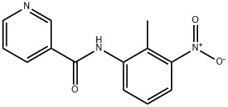 3-Pyridinecarboxamide,N-(2-methyl-3-nitrophenyl)-(9CI) Struktur