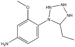 1H-Tetrazole,1-(4-amino-2-methoxyphenyl)-5-ethyl-(5CI) Struktur