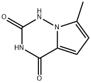 Pyrrolo[2,1-f][1,2,4]triazine-2,4(1H,3H)-dione, 7-methyl- (9CI) Struktur