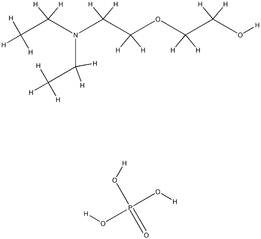 Phosphoric acid, C12-15-alkyl esters, compds. with polyethylene glycol mono[2-(diethylamino)ethyl] ether Struktur