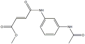 methyl 4-[3-(acetylamino)anilino]-4-oxo-2-butenoate Struktur